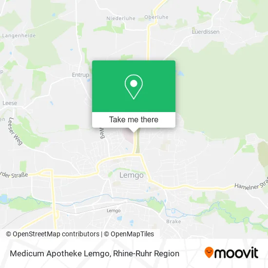 Карта Medicum Apotheke Lemgo