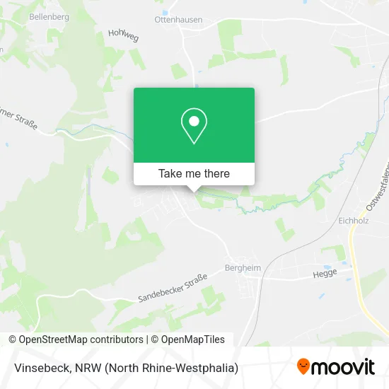 Vinsebeck map