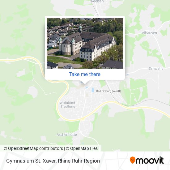 Gymnasium St. Xaver map