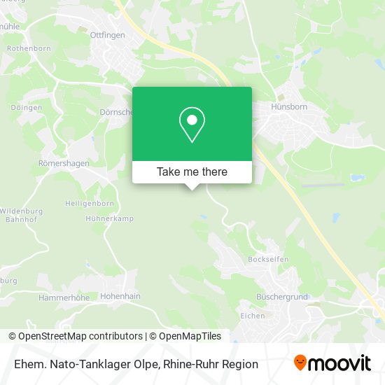 Ehem. Nato-Tanklager Olpe map