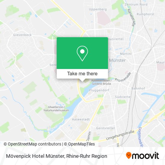 Mövenpick Hotel Münster map