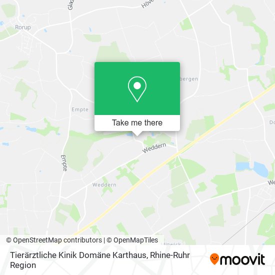 Tierärztliche Kinik Domäne Karthaus map