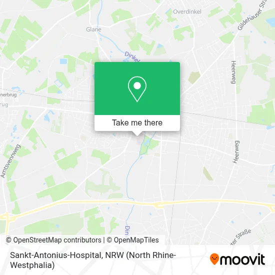 Sankt-Antonius-Hospital map