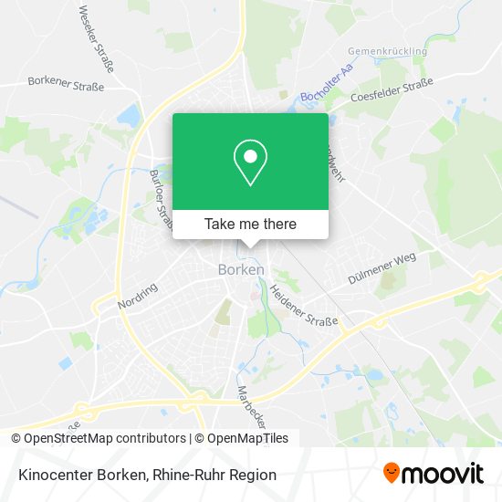 Kinocenter Borken map