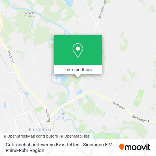 Gebrauchshundeverein Emsdetten - Sinningen E.V. map