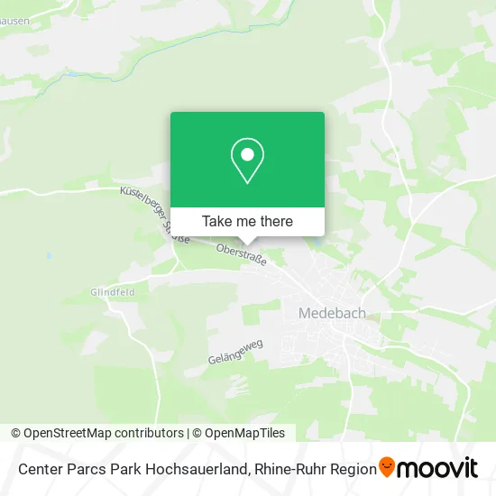 Карта Center Parcs Park Hochsauerland