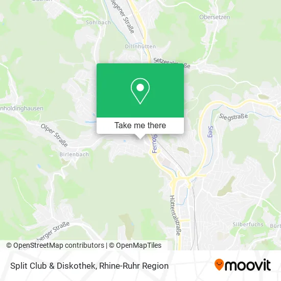 Карта Split Club & Diskothek