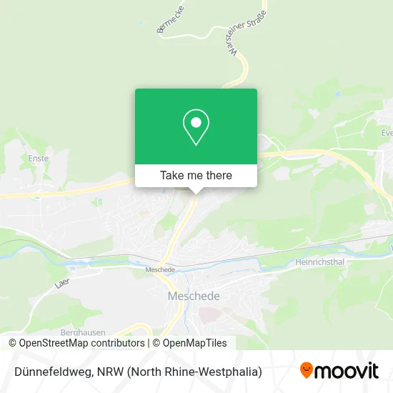Dünnefeldweg map