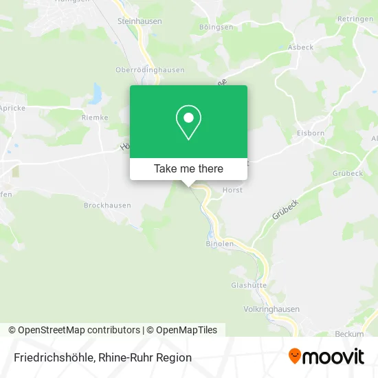 Friedrichshöhle map