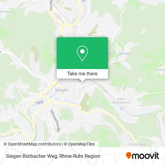 Siegen Bürbacher Weg map