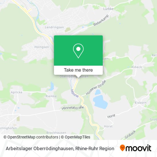 Arbeitslager Oberrödinghausen map