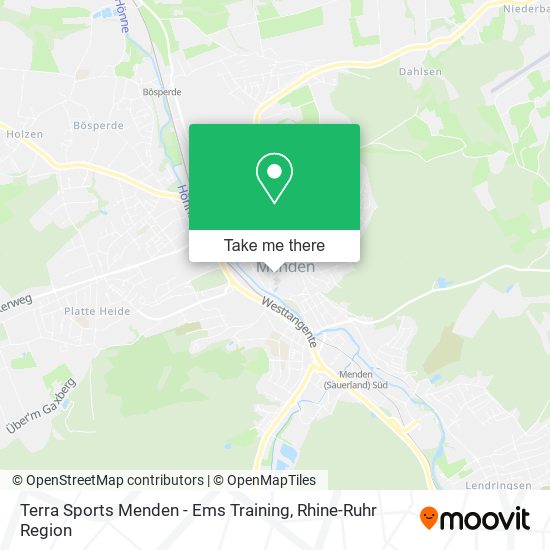 Карта Terra Sports Menden - Ems Training