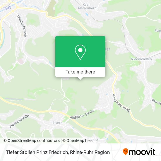 Tiefer Stollen Prinz Friedrich map