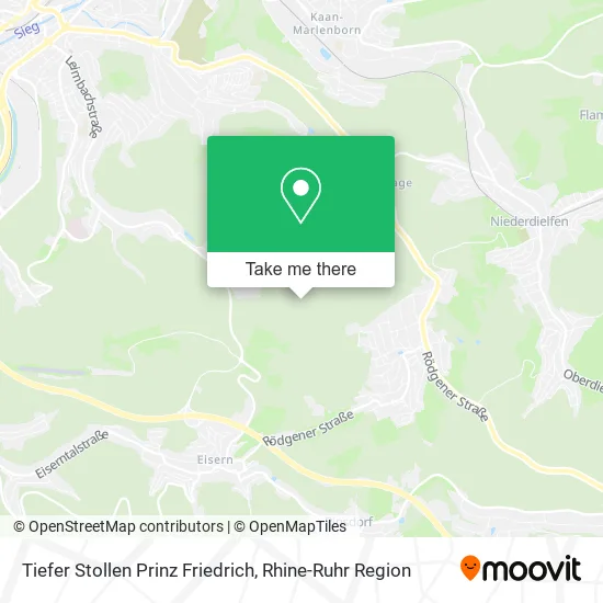 Карта Tiefer Stollen Prinz Friedrich