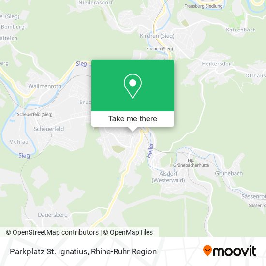 Parkplatz St. Ignatius map