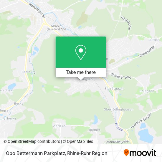 Obo Bettermann Parkplatz map