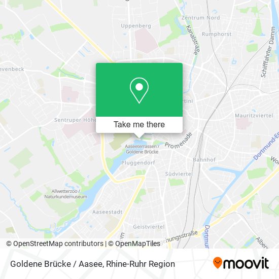 Goldene Brücke / Aasee map