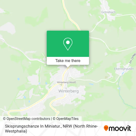 Skisprungschanze In Miniatur. map