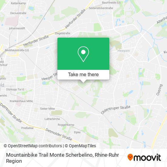 Mountainbike Trail Monte Scherbelino map