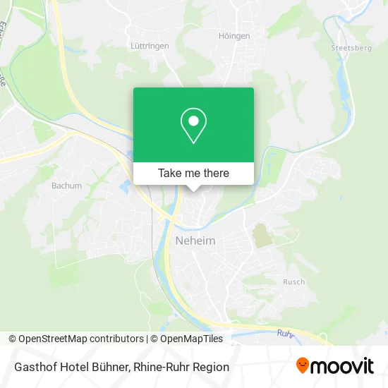 Карта Gasthof Hotel Bühner