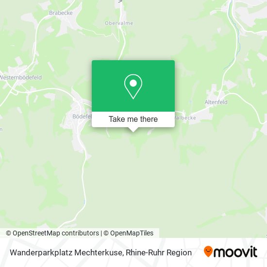 Wanderparkplatz Mechterkuse map