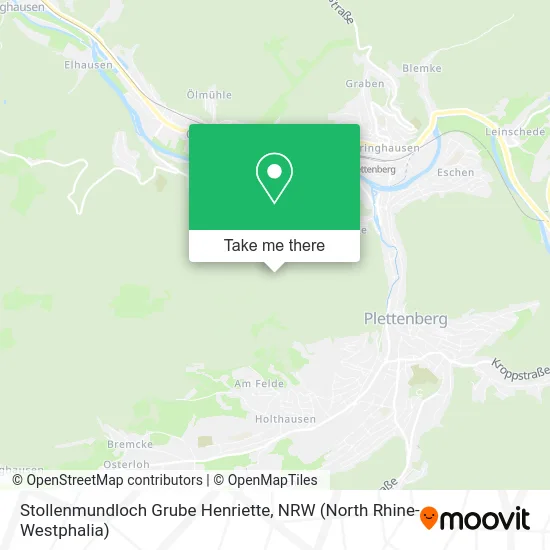 Stollenmundloch Grube Henriette map