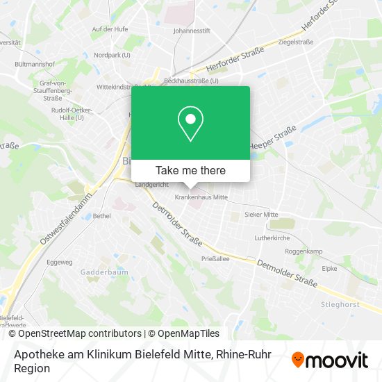 Apotheke am Klinikum Bielefeld Mitte map