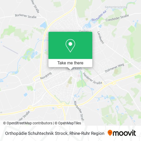 Orthopädie Schuhtechnik Strock map