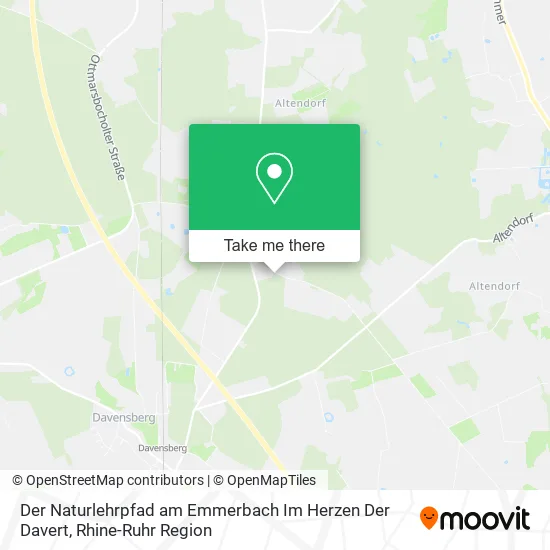 Карта Der Naturlehrpfad am Emmerbach Im Herzen Der Davert