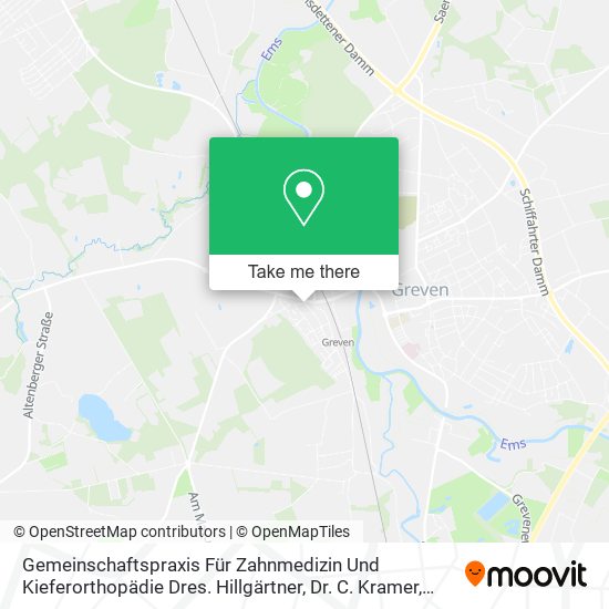 Gemeinschaftspraxis Für Zahnmedizin Und Kieferorthopädie Dres. Hillgärtner, Dr. C. Kramer map