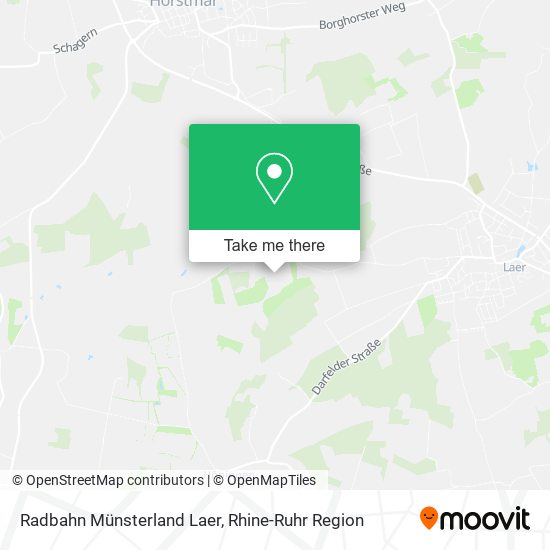 Radbahn Münsterland Laer map
