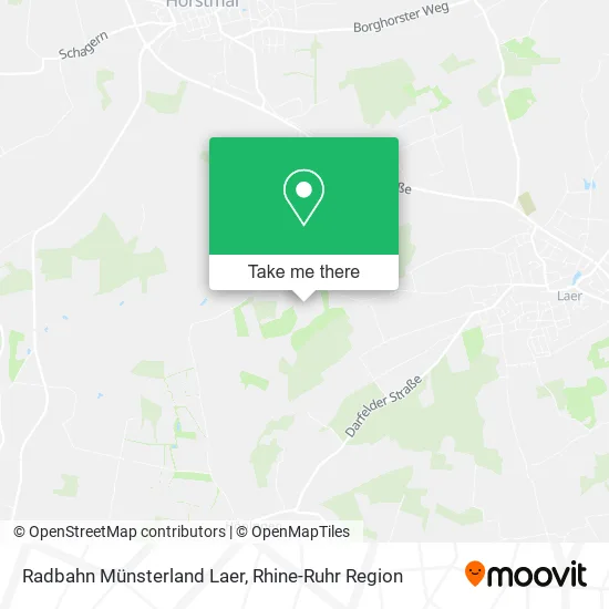 Карта Radbahn Münsterland Laer
