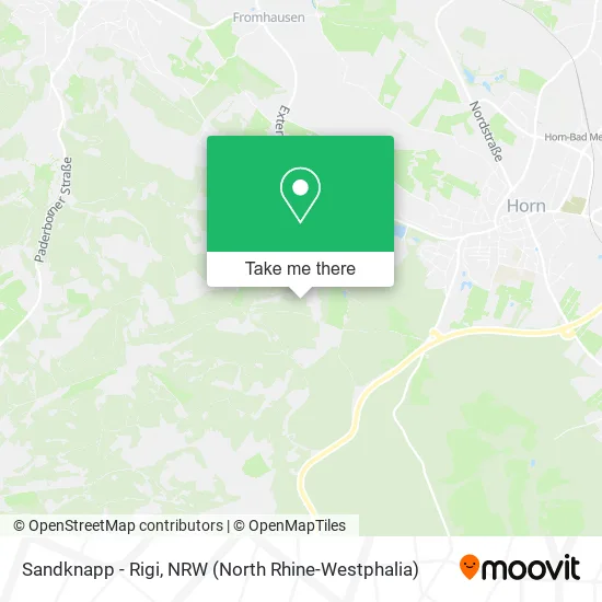 Карта Sandknapp - Rigi