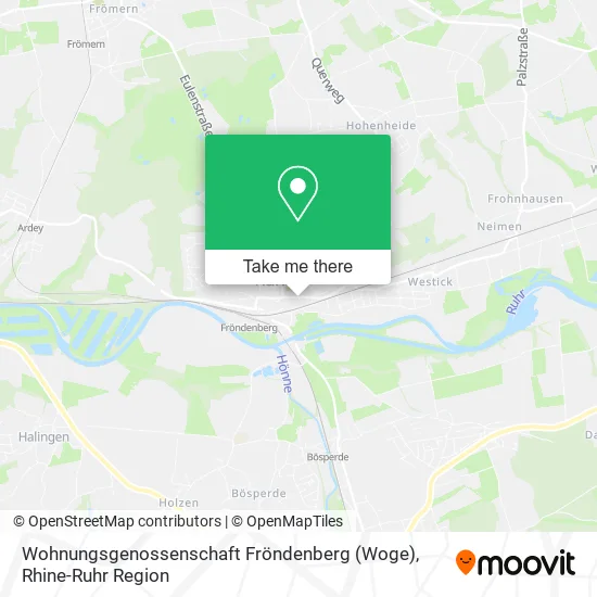 Карта Wohnungsgenossenschaft Fröndenberg (Woge)