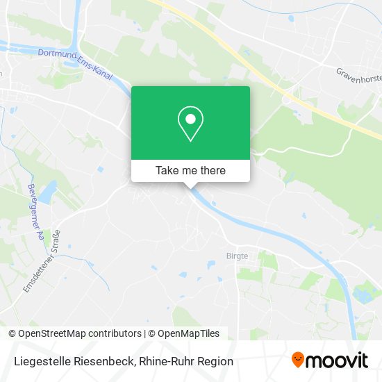 Liegestelle Riesenbeck map