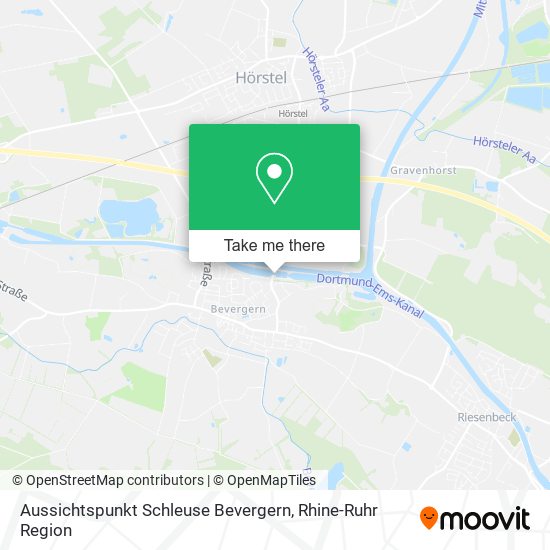 Aussichtspunkt Schleuse Bevergern map