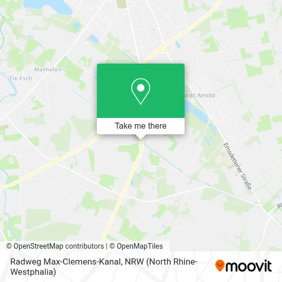 Radweg Max-Clemens-Kanal map