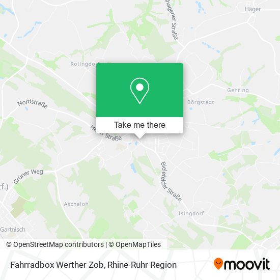 Карта Fahrradbox Werther Zob