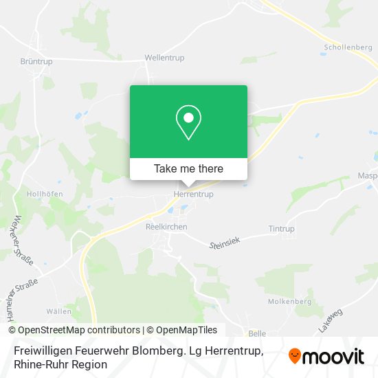 Freiwilligen Feuerwehr Blomberg. Lg Herrentrup map