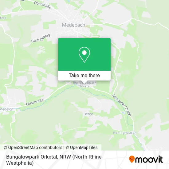 Bungalowpark Orketal map