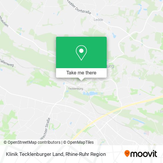 Klinik Tecklenburger Land map