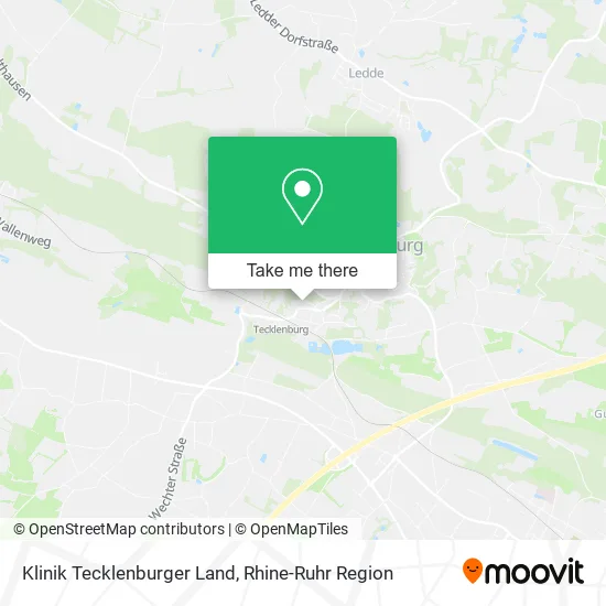 Карта Klinik Tecklenburger Land