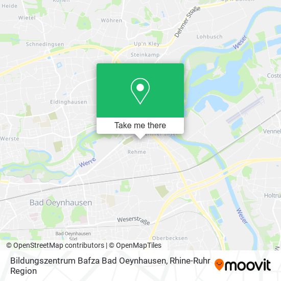 Bildungszentrum Bafza Bad Oeynhausen map