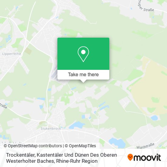Trockentäler, Kastentäler Und Dünen Des Oberen Westerholter Baches map