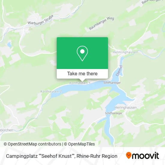 Карта Campingplatz ""Seehof Knust""