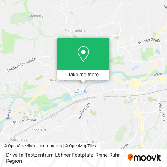 Карта Drive-In-Testzentrum Löhner Festplatz