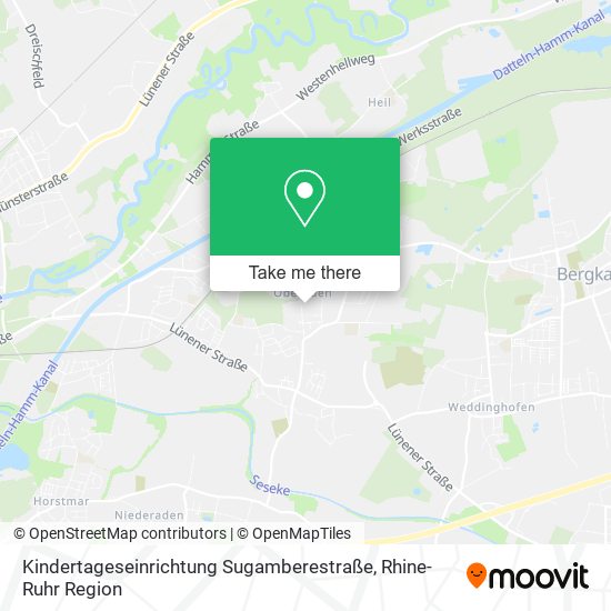 Карта Kindertageseinrichtung Sugamberestraße