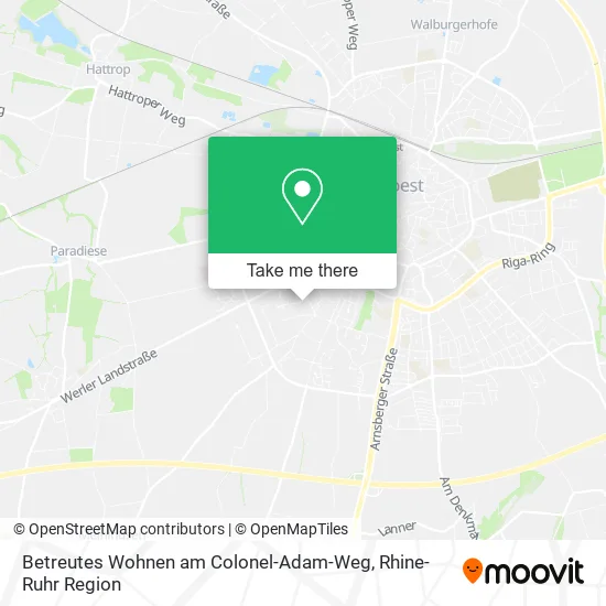 Карта Betreutes Wohnen am Colonel-Adam-Weg