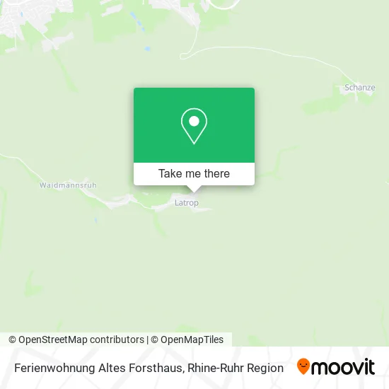 Карта Ferienwohnung Altes Forsthaus