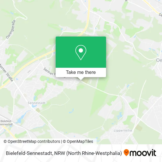Карта Bielefeld-Sennestadt